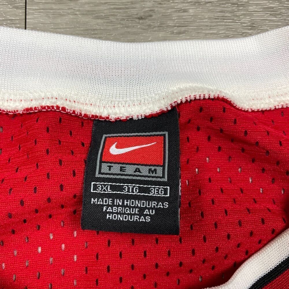 Vintage Michael Jordan Jersey Mens 3XL Red Nike Chicago Bulls 90s NBA Basketball - Picture 5 of 12